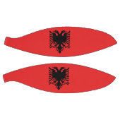 Vollständiger Basketball mit Flagge Albaniens (Panele)