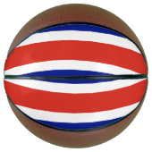 Vollständiger Basketball mit Flagge Costa Ricas (Vorderseite)