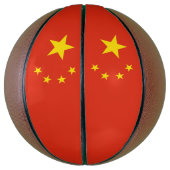 Vollständiger Basketball mit Flagge für China (Vertikal)