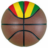 Vollständiger Basketball mit Flagge in Äthiopien (Rechts)