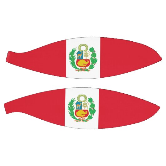 Vollständiger Basketball mit Flagge Perus (Panele)