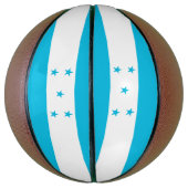 Vollständiger Basketball mit Flagge von Honduras (Vertikal)
