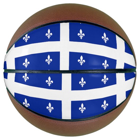 Vollständiger Basketball mit Flagge von Quebec (Vorderseite)