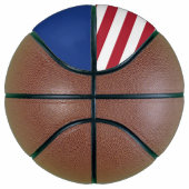 Vollständiger Basketball mit Flagge von Utah (Rechts)