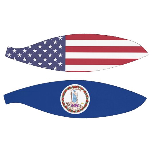 Vollständiger Basketball mit Flagge von Virginia (Panele)