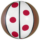 Vollständiger Basketball mit japanischer Flagge (Vertikal)