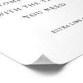 Vollständiger, benutzerdefinierter Text, burgundy Poster (Ecke)