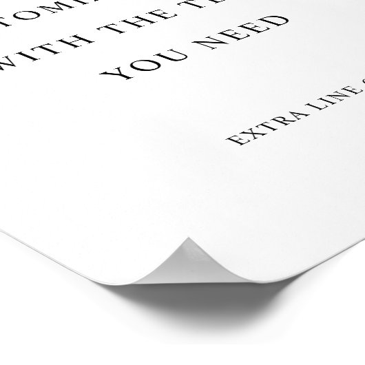 Vollständiger, benutzerdefinierter Text, burgundy Poster (Ecke)