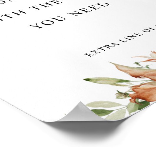 Vollständiger, benutzerdefinierter Text, Zeichen f Poster (Ecke)