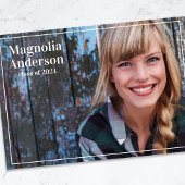 Vollständiger Foto Abschluss Ankündigung