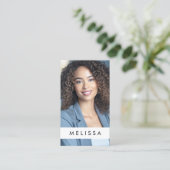 Vollständiger Foton-Moderator, minimalistischer QR Visitenkarte (Stehend Vorderseite)