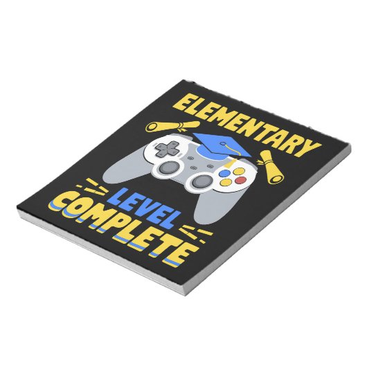 Vollständiger Gaming-Gamer-Abschluss für Elementar Notizblock (Rotiert)