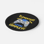 Vollständiger Gaming-Gamer-Abschluss für Elementar Pappteller (Schrägansicht)