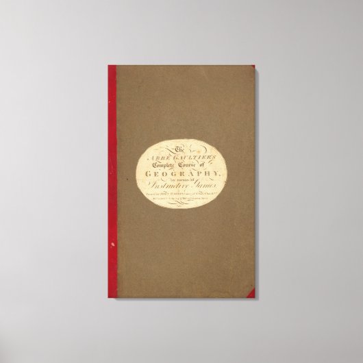 Vollständiger geografischer Ablauf Leinwanddruck (Vorderseite)