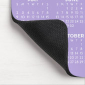 Vollständiger Jahreskalender 2027 Basic Lavendel W Mousepad (Ecke)