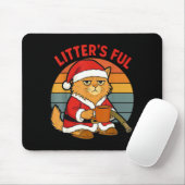 Vollständiger Katzen-Weihnachtskostüm-Müll Erschöp Mousepad (Mit Mouse)