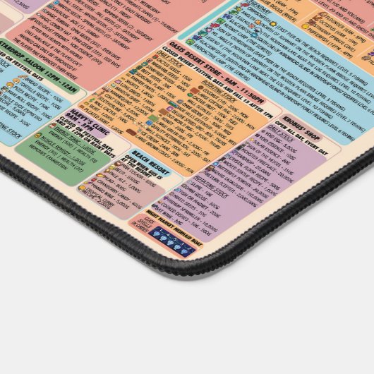 Vollständiger Leitfaden für das Stardew Valley Qui Schreibtischunterlage (Ecke)