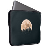 VOLLSTÄNDIGER MOND HINTER EINER SILHOUETTE LAPTOPSCHUTZHÜLLE (Vorne Rechts)