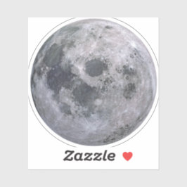 VOLLSTÄNDIGER MOON 3" Sq. Hautkleber Aufkleber