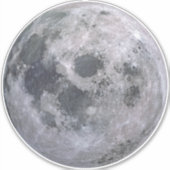VOLLSTÄNDIGER MOON 8" Sq. Hautkleber Aufkleber (Vorderseite)