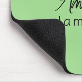 Vollständiger Name Einfache Minimale Monogram Kalk Mousepad (Ecke)