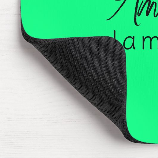 Vollständiger Name Einfache Minimale Monogram Neon Mousepad (Ecke)