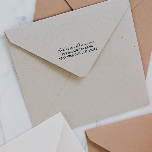 Vollständiger Name Extravagante Rücksendeadresse S Permastempel