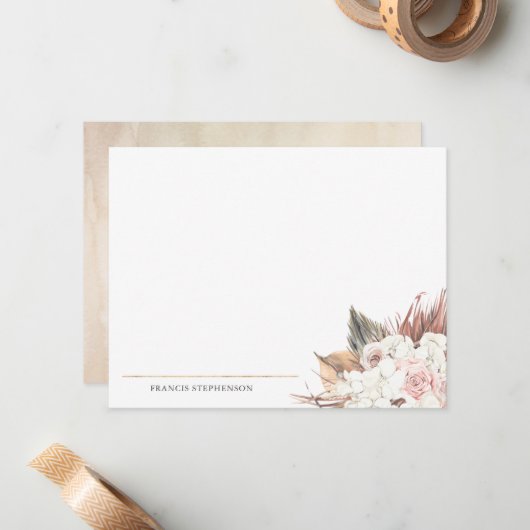 Vollständiger Name oder Name des getrockneten Palm Mitteilungskarte (Vorderseite/Rückseite Beispiel)