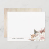 Vollständiger Name oder Name des getrockneten Palm Mitteilungskarte (Vorne/Hinten)