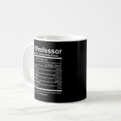 Vollständiger Professor ernährungswissenschaftlich Kaffeetasse (Vorderseite Links)