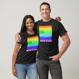 Vollständiger Regenbogen unter US-Flagge - zu trag T-Shirt