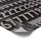 Vollständiger Schriftart Letterpress Poster (Ecke)