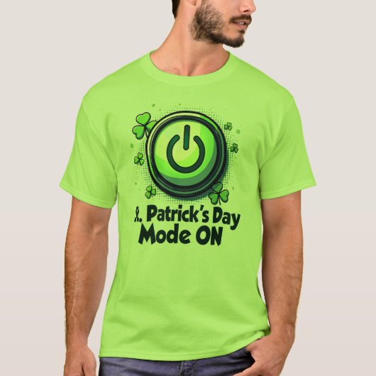 Vollständiger St. Patrick-Modus T-Shirt (Vorderseite)