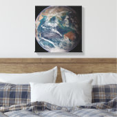 Vollständiger Überblick über die Erde mit globalen Leinwanddruck (Insitu (Schlafzimmer))