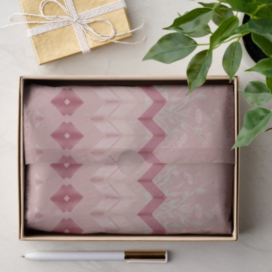 Vollständiges Design mit Rose Seidenpapier (Geschenk)