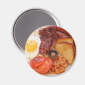 Vollständiges englisches Frühstück Magnet (Vorderseite/Rückseite)