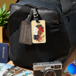 Vollständiges englisches Frühstück UK Britische Kü Gepäckanhänger