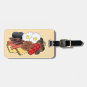Vollständiges englisches Frühstück UK Britische Kü Gepäckanhänger (Vorderseite horizontal)