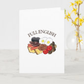 Vollständiges englisches Frühstück UK Britische Kü Karte (Gelbe Blume)