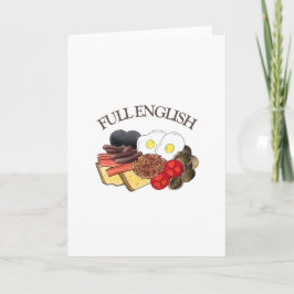 Vollständiges englisches Frühstück UK Britische Kü Karte