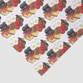 Vollständiges englisches Frühstück UK Britische Kü Seidenpapier (Detail)