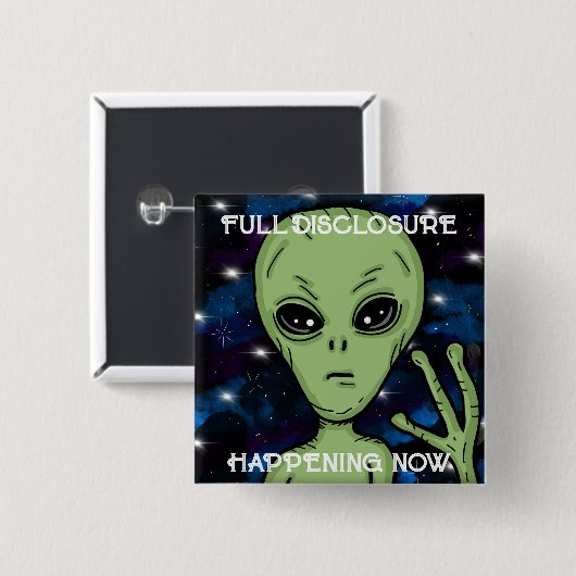 Vollständiges Ereignis jetzt Alien und UFO Button (Vorne & Hinten)