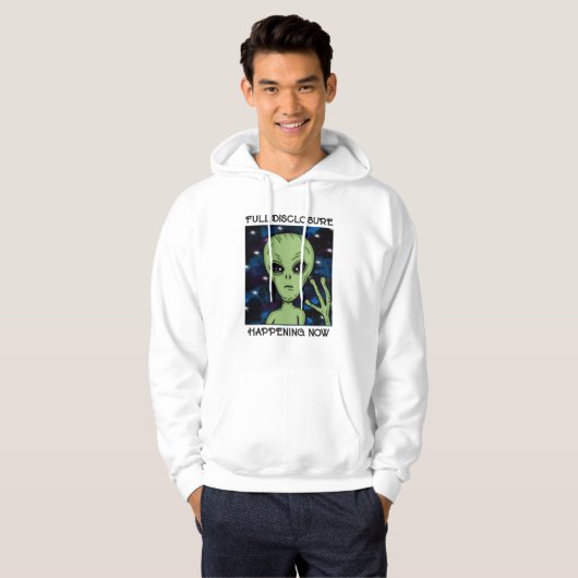 Vollständiges Ereignis jetzt Alien und UFO Hoodie (Vorne ganz)