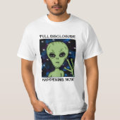Vollständiges Ereignis jetzt Alien und UFO T-Shirt (Vorderseite)