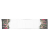 Vollständiges Foto auf jedem Ende mit Familienname Kurzer Tischläufer (Horizontal)