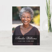 Vollständiges Foto Beileid bereaving danke gefalte Karte (Vorderseite)