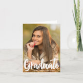 Vollständiges Foto Chic Moderne Schrift geklappt Ankündigung (Vorderseite)