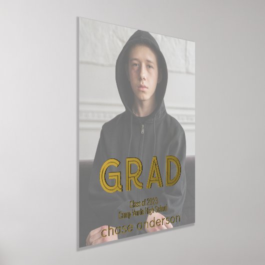 Vollständiges Foto Grad Grunge Typografie Foliendrucke (Ablage )