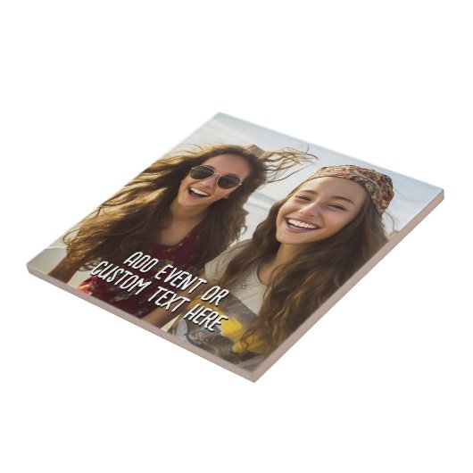 Vollständiges Foto mit benutzerdefiniertem Text in Fliese (Seite)