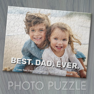 Vollständiges Foto mit dem besten Papa ever - Whim Puzzle